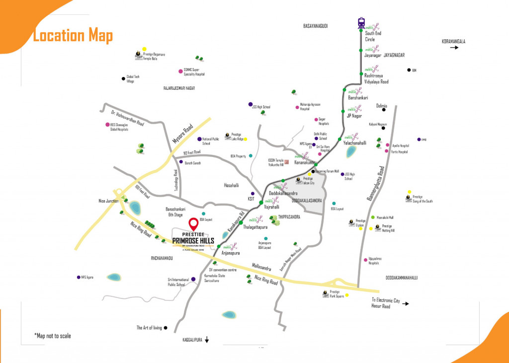 Prestige Primrose Hills Location Map