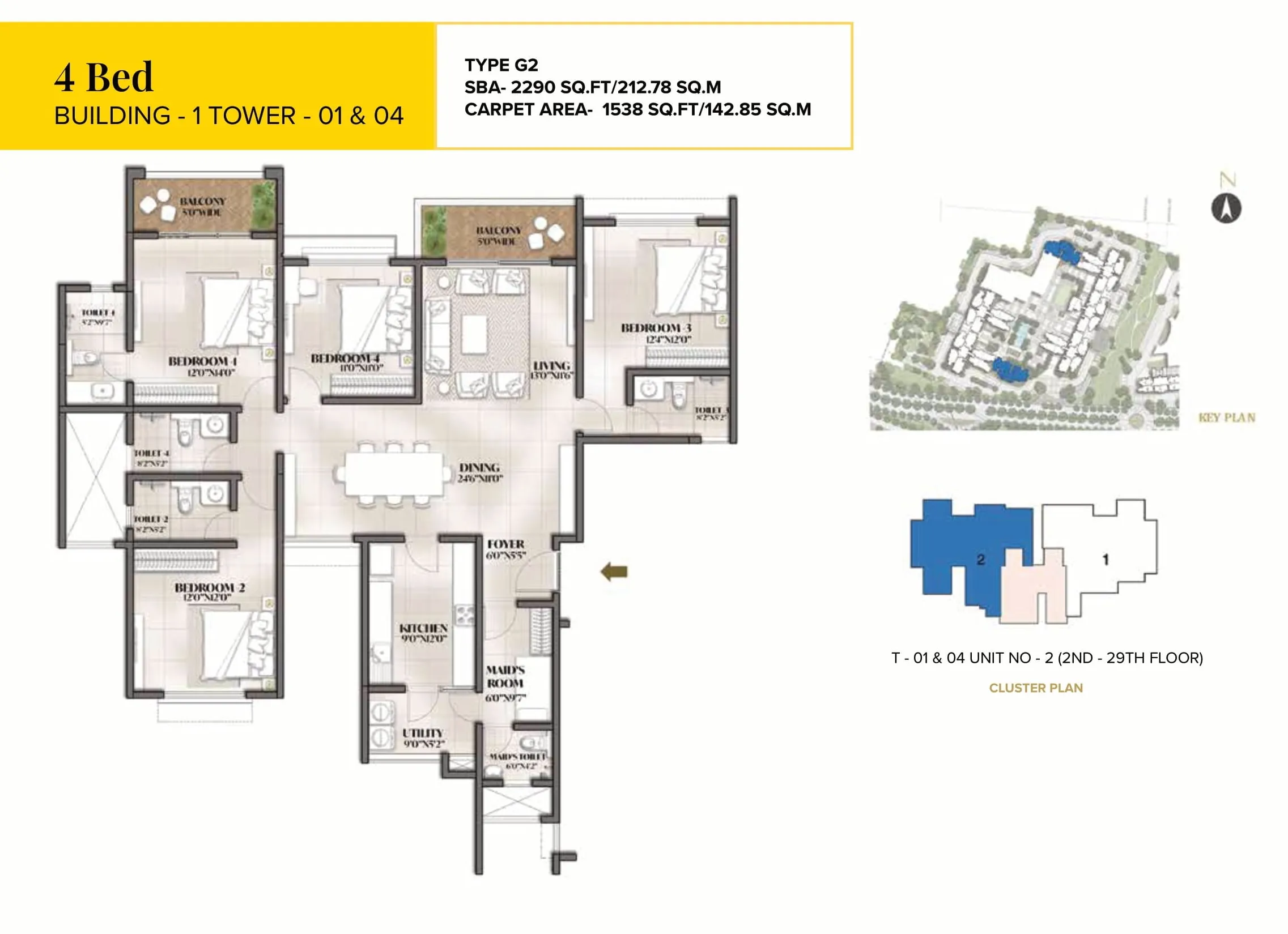 Prestige Avalon Park Floor Plan