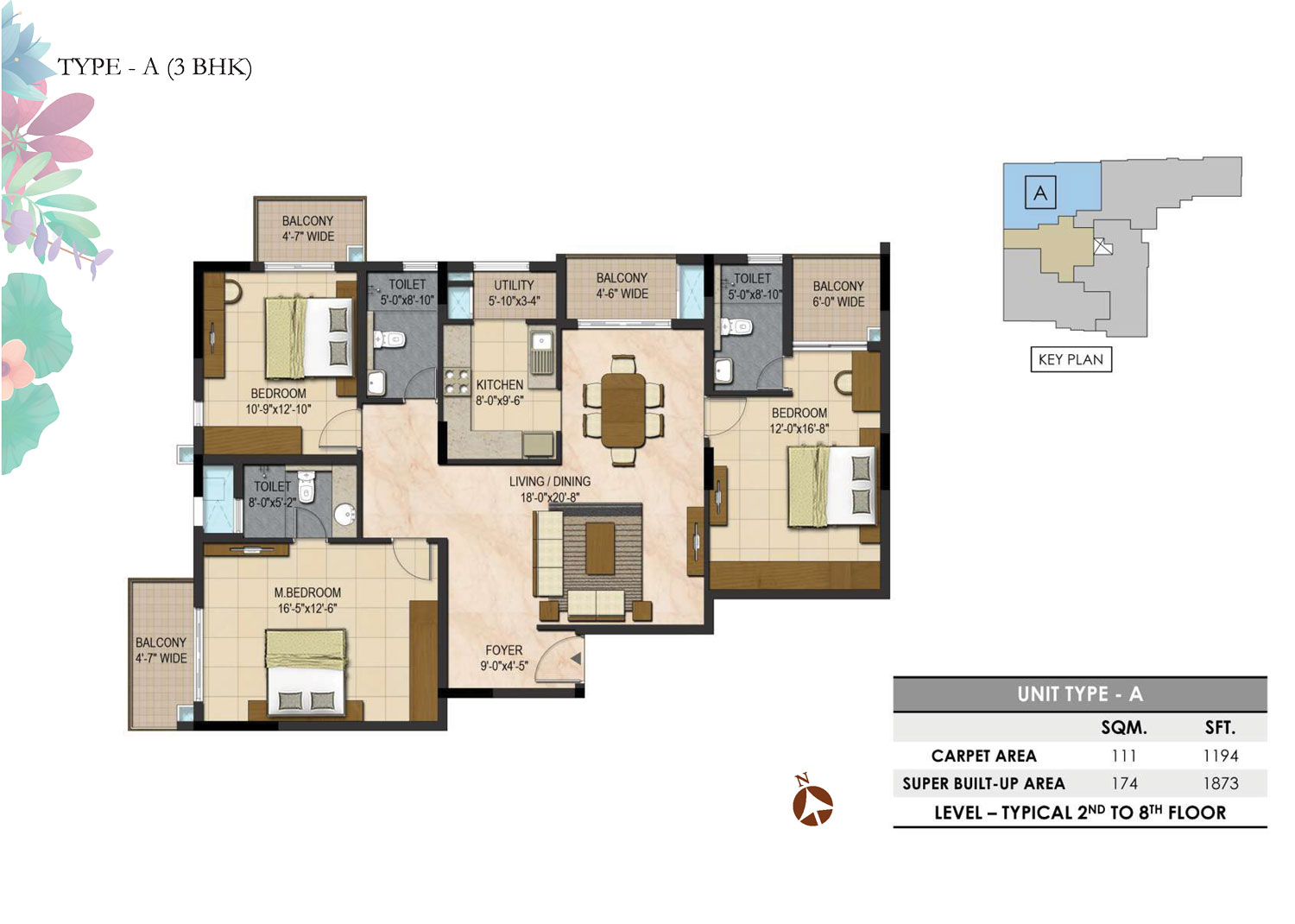 Prestige Botanique Floor Plan