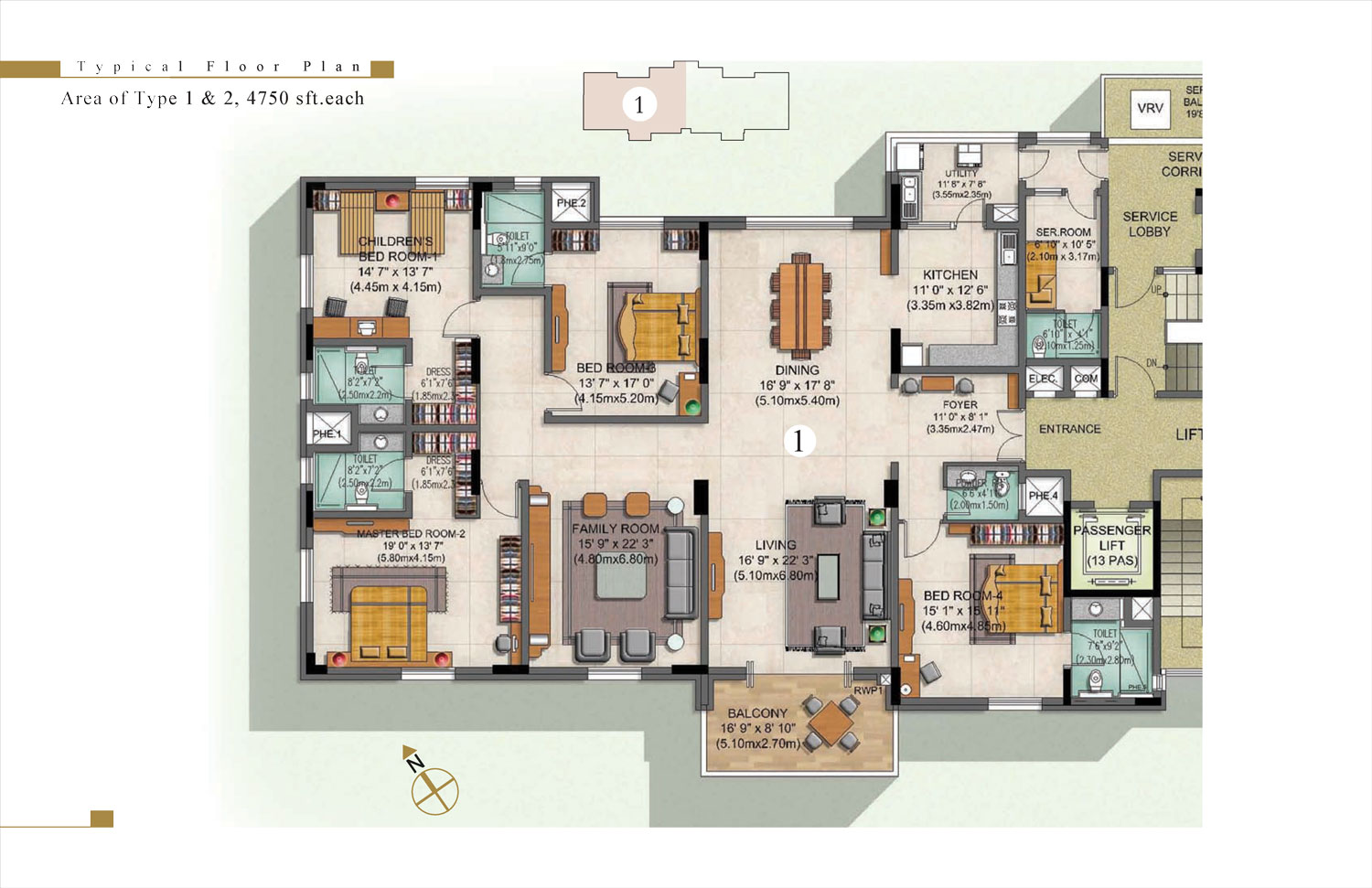 Prestige Edwardian Floor Plan