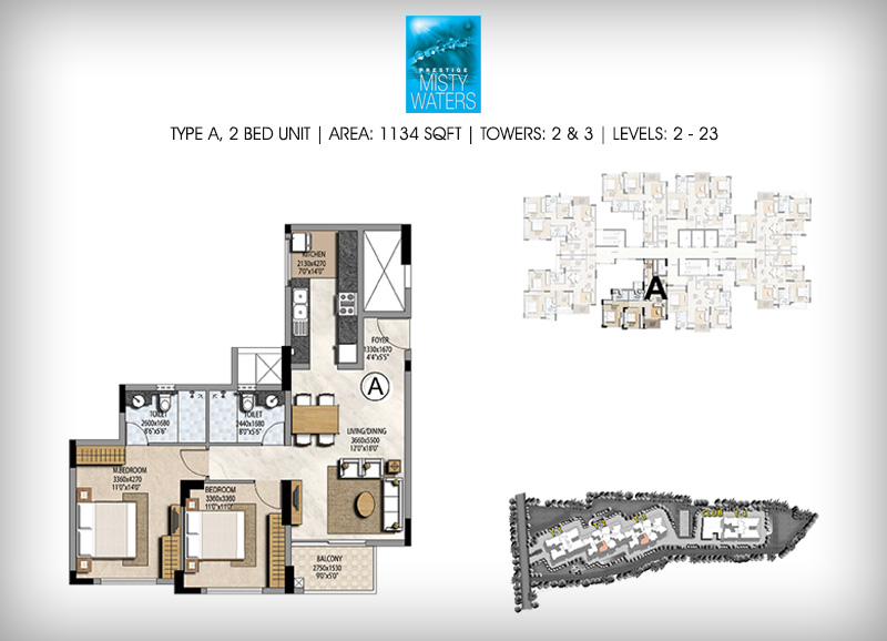 Prestige Misty Waters Floor Plan