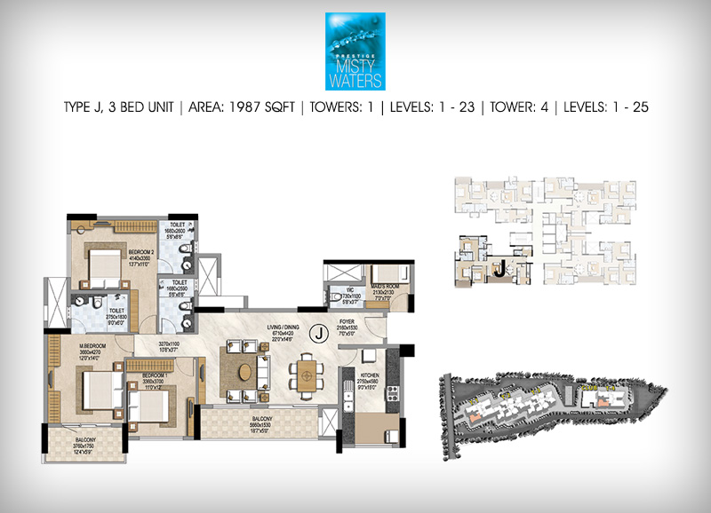 Prestige Misty Waters Floor Plan