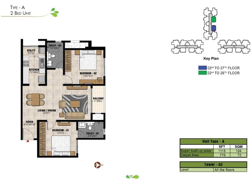 Prestige Park Square Floor Plan