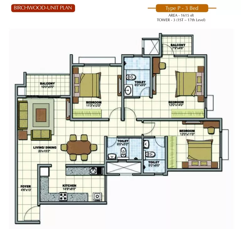 Prestige Sunrise Park Floor Plan