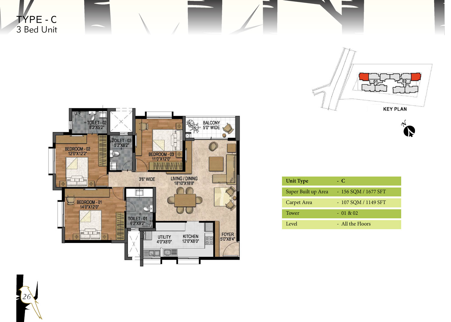 Prestige Woodland Park Floor Plan