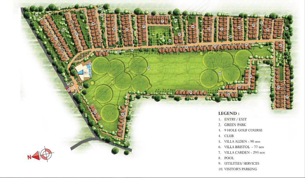 Prestige Augusta Golf Village Master Plan