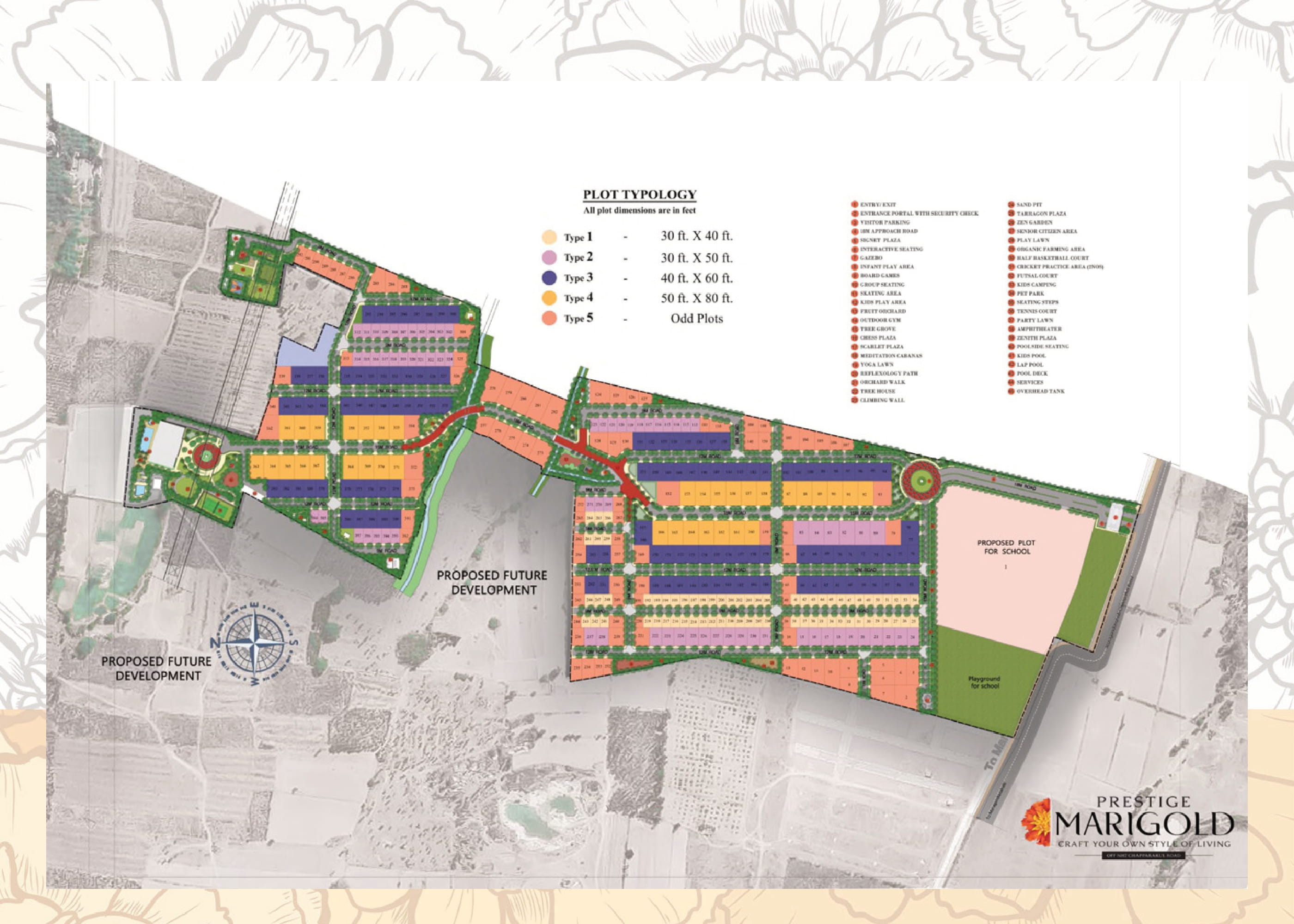 Prestige Marigold Master Plan